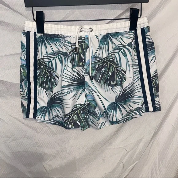 Zara Swim Trunk with Palm Leaves Detail - Picture 3 of 8